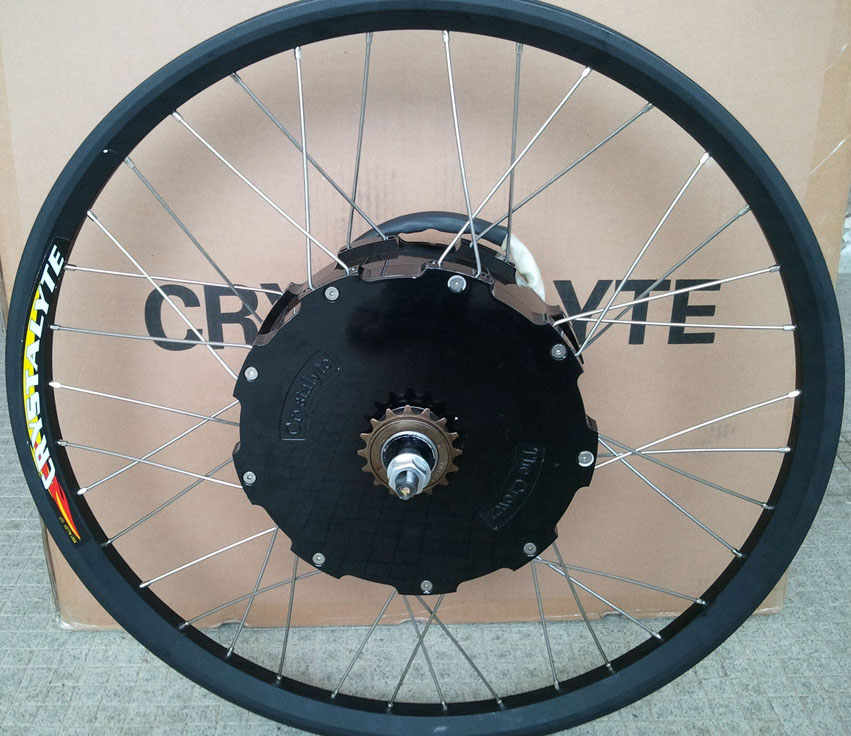 Details about   1 x 12G Crystalyte The Crown TC 26" Spokes 158mm 12 gauge Hub Motor 2.6mm Ebike 